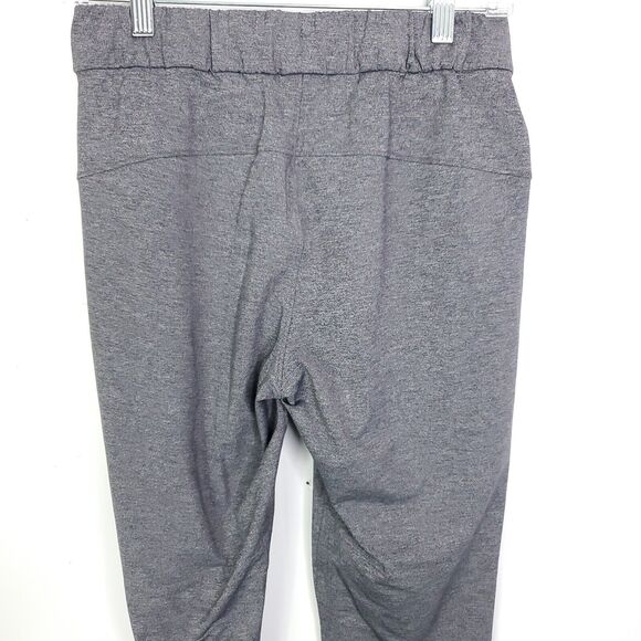 Lululemon Pants Womens 4 On The Fly Heathered Black Pull On Ankle Athleisure - Picture 6 of 9